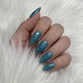 Blue Flash – Reflective Glitter Almond