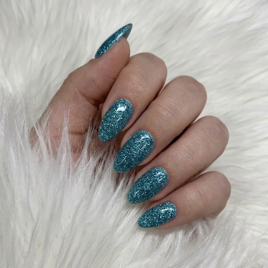 Blue Flash – Reflective Glitter Almond